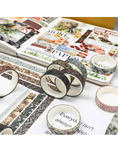 Conjunto de Cinta Washi YUBX Otoño 60 Rollos 10mm x 2m