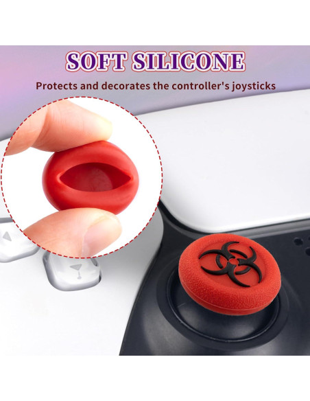 Grips de Pulgar de Silicona SoAegis para Joystick - 4 Piezas