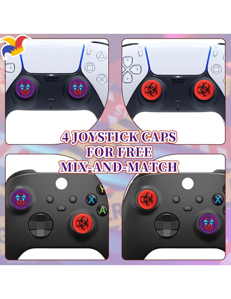 Grips de Pulgar de Silicona SoAegis para Joystick - 4 Piezas