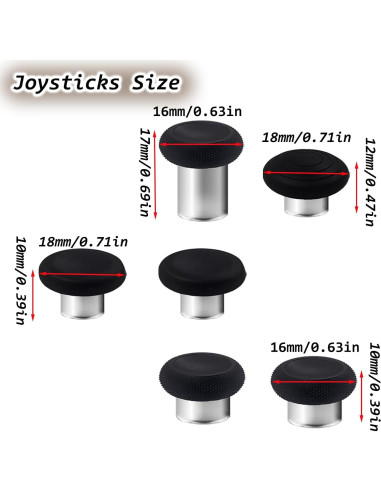 Palancas Magnéticas de Metal Mingxiong para Xbox Elite 2 - 7 en 1