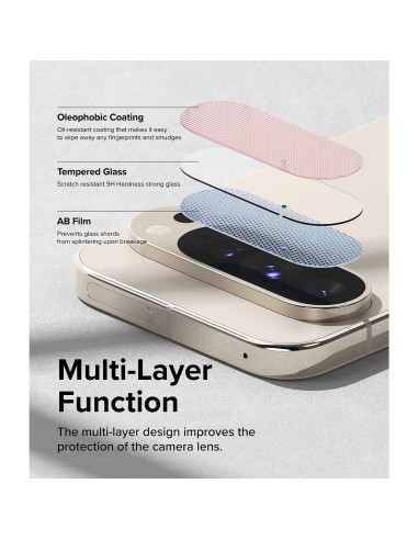 Protector de Lente de Cámara Ringke para Google Pixel 9 Pro XL - Vidrio Templado