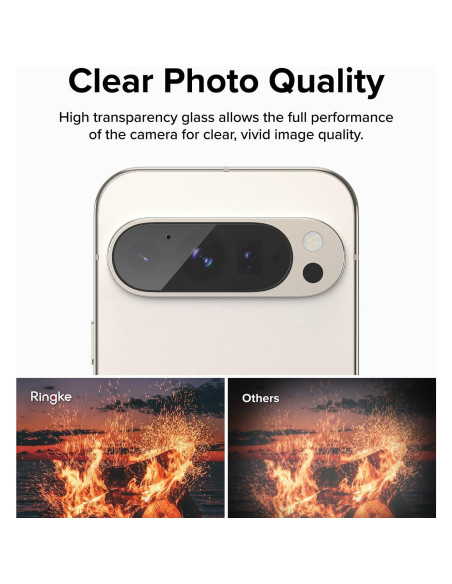 Protector de Lente de Cámara Ringke para Google Pixel 9 Pro XL - Vidrio Templado