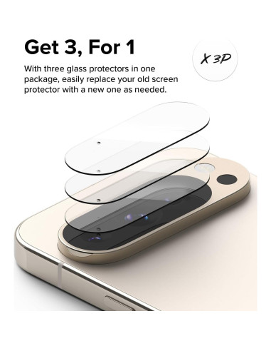 Protector de Lente de Cámara Ringke para Google Pixel 9 Pro XL - Vidrio Templado