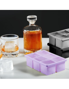 Bandeja de Hielo Grande Nax Caki 3 Pack con Tapa - Silicona 2