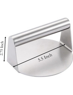 Prensa de Barbacoa YIKANGHENG Acero Inoxidable 14cm 2