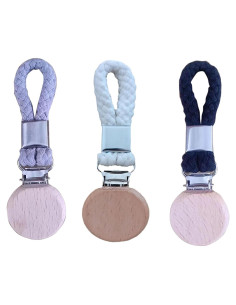 Clips Soporte Colgante YIKANGHENG para Toallas y Calcetines - 3 Pcs Blanco