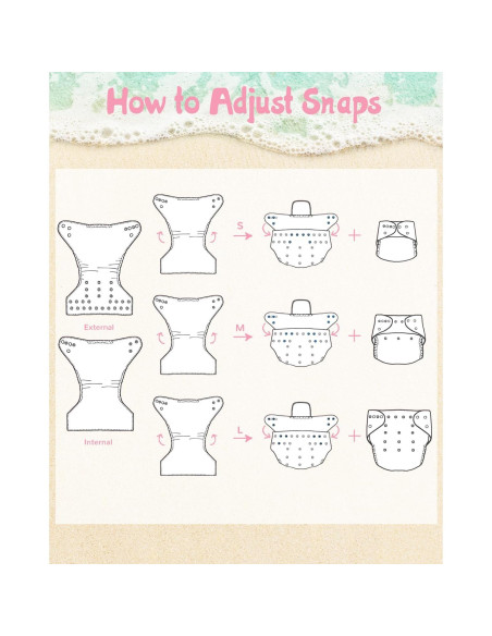 Pañales de Natación Reutilizables Babygoal - 4 Paquetes