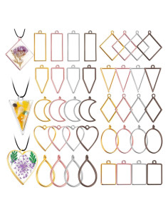 Abrazaderas Abiertas para Resina Shynek - 80 Pcs en 10 Formas