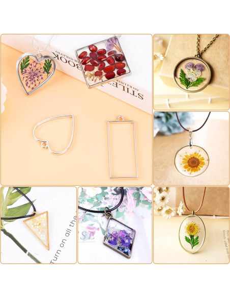 Abrazaderas Abiertas para Resina Shynek - 80 Pcs en 10 Formas