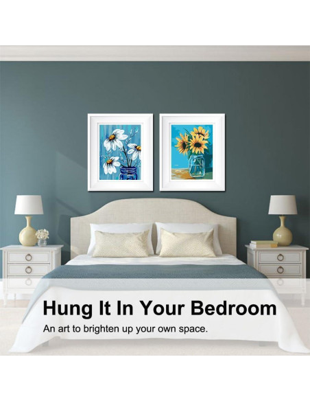 Kit de Pintura por Números BAISITE DIY Floral 40.64x30.48 cm Kit de Pintura por Números BAISITE DIY Floral 40.64x30.48 cm