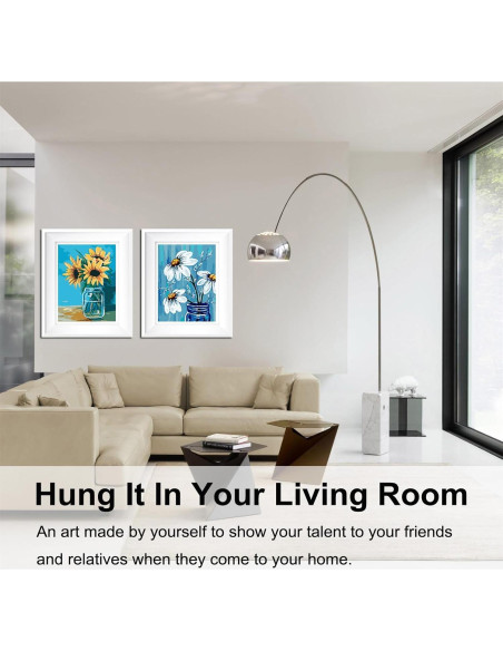 Kit de Pintura por Números BAISITE DIY Floral 40.64x30.48 cm Kit de Pintura por Números BAISITE DIY Floral 40.64x30.48 cm