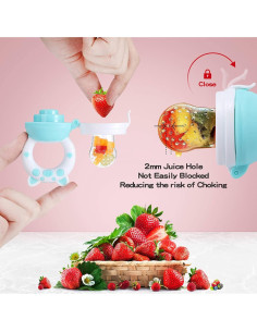 Chupete de Alimentación de Frutas Jochebed - Silicona 100% - 6 Piezas 2