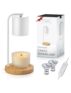 Lámpara Calentadora de Velas COYAL con Temporizador y 2 Bombillas