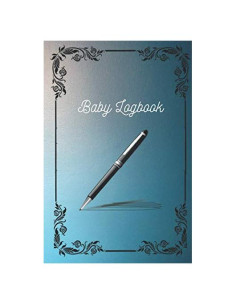 Baby Logbook: Mint Green Stripes Tracker for Newborns, Sleeping and Baby Health Notebook Breastfeeding Journal,