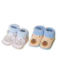 Botines para Bebés Hechos a Mano de Algodón 0-6 Meses
