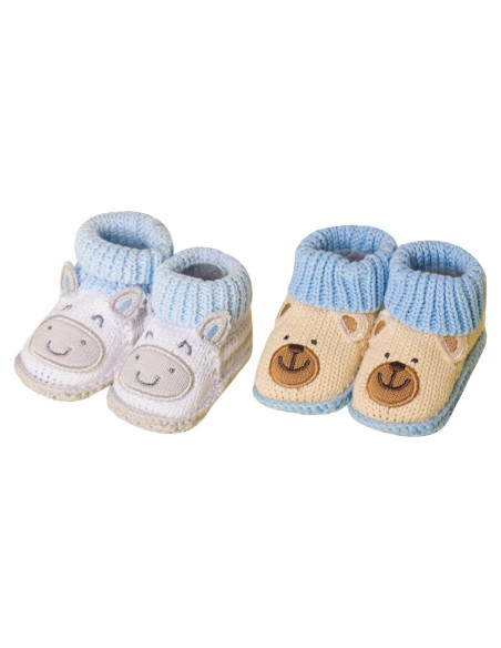 Botines para Bebés Hechos a Mano de Algodón 0-6 Meses