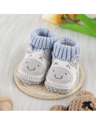 Botines para Bebés Hechos a Mano de Algodón 0-6 Meses