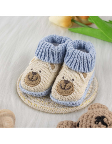 Botines para Bebés Hechos a Mano de Algodón 0-6 Meses