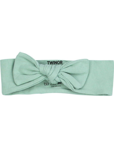 Bata Anudada para Bebé TWINOR Verde Claro con Sombrero y Diadema