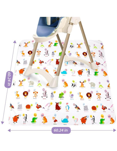 Manta Antideslizante Impermeable DFHY 152.9x152.9 cm para Bebés