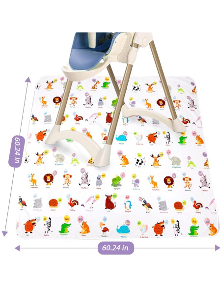 Manta Antideslizante Impermeable DFHY 152.9x152.9 cm para Bebés