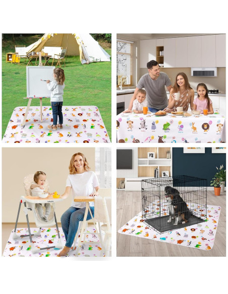 Manta Antideslizante Impermeable DFHY 152.9x152.9 cm para Bebés