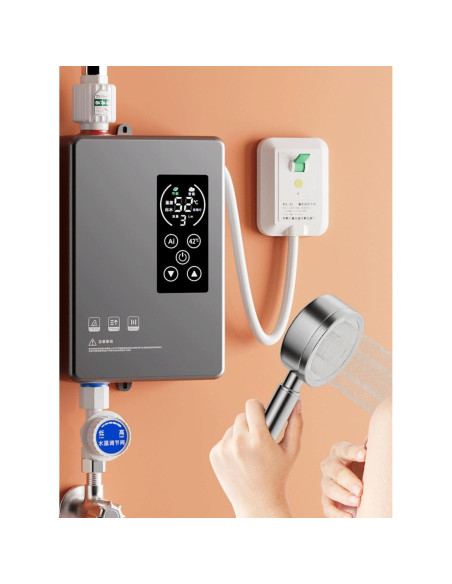 Calentador de Agua Instantáneo Eléctrico ALisasin 3500W Montado en Pared