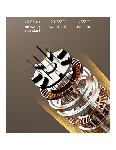 Calentador de Agua Instantáneo Eléctrico ALisasin 3500W Montado en Pared