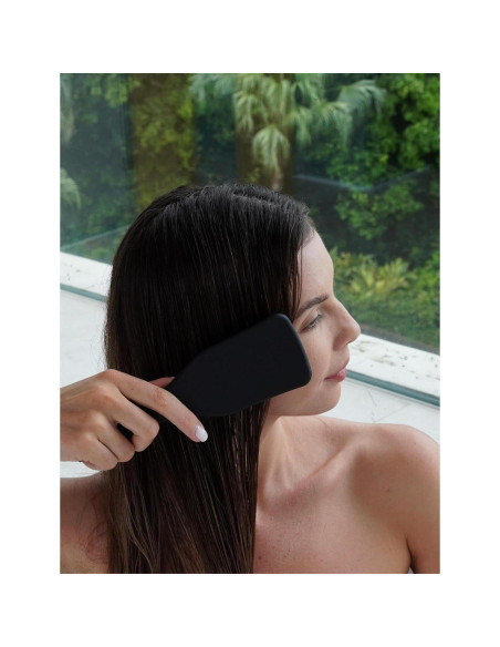 Cepillo Desenredante SHINLEA Negro para Cabello Húmedo y Seco