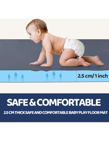 Alfombra de Juego Plegable HOMBYS 150x180 cm Espuma Viscoelástica