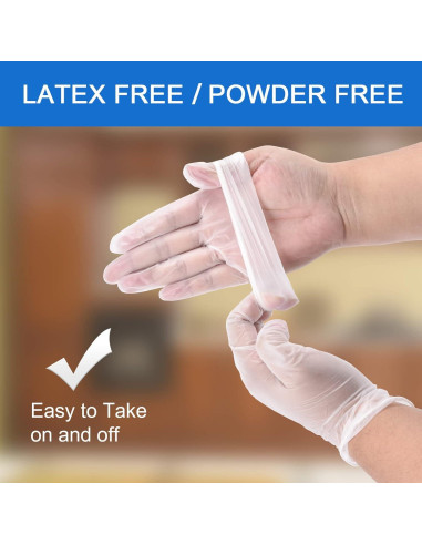 Guantes de Examen de Vinilo Schneider VMFC20, 50 Unidades, Sin Látex