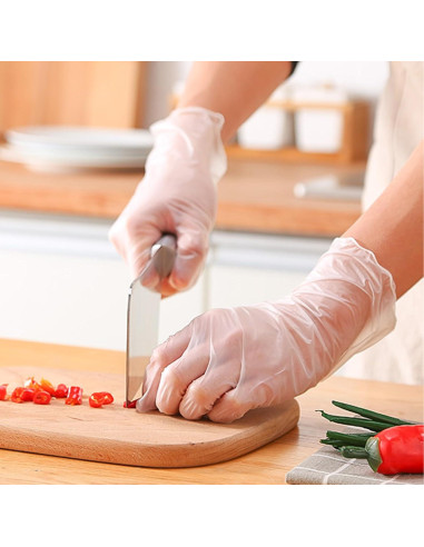 Guantes de Examen de Vinilo Schneider VMFC20, 50 Unidades, Sin Látex