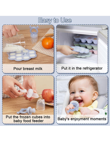 Moldes de Popsicle de Leche Materna KingKam - 2 Piezas