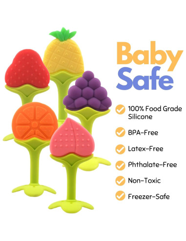 Set de Juguetes de Dentición Nearbyme para Bebés - 5 Piezas