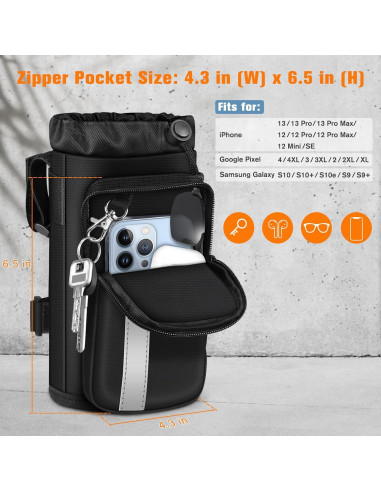 Soporte para Taza FINPAC GCAB Universal para Bicicleta - Negro