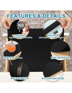 Forro de estantería Hersvin 30.48 cm x 6.096 m Punto Negro 2