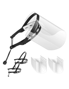 Visera Ajustable EWA con 10 Reemplazos y 2 Marcos - Negro