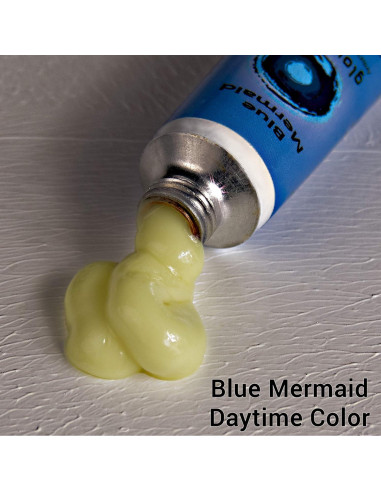 Pintura al Óleo Profesional Glow Cubed Sirena Azul 37ml Fosforescente