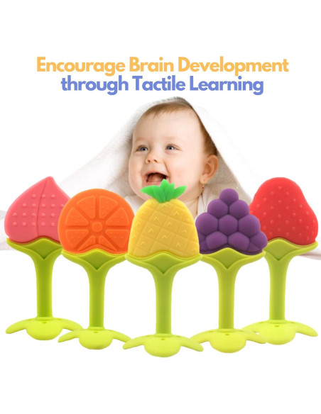 Set de Juguetes de Dentición Nearbyme para Bebés - 5 Piezas Set de Juguetes de Dentición Nearbyme para Bebés - 5 Piezas