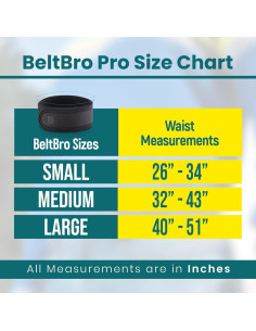 Cinturón Elástico Sin Hebilla BeltBro Pro para Hombres 1.5" 2