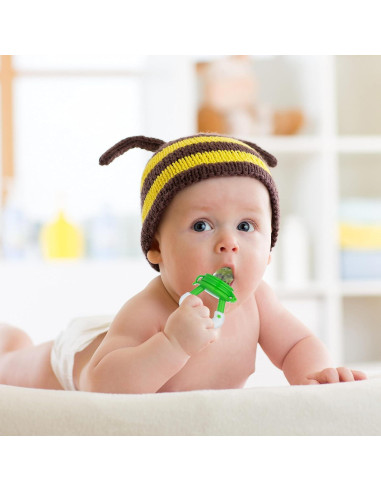 Chupete de Alimentación de Frutas para Bebés - 2 Piezas, Silicona Libre de BPA