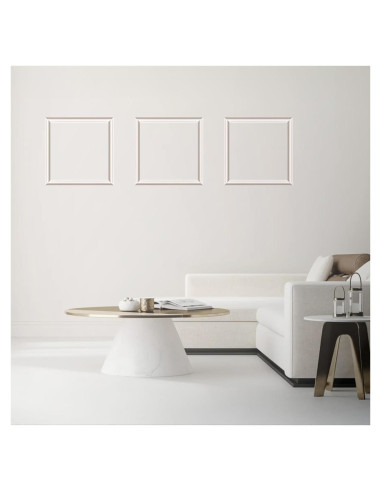 Kit de Moldura de Pared Autoadhesiva Kingump 3D 12 Piezas