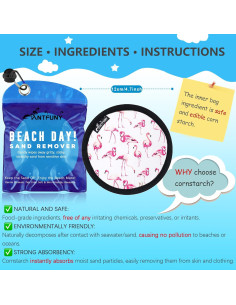 Removedor de Arena para Playa Antfuny 11.94 cm Floral 2