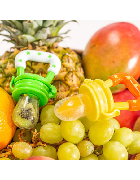 Chupete de Alimentación de Frutas para Bebés - 2 Piezas, Silicona Libre de BPA Chupete de Alimentación de Frutas para Bebés - 2 Piezas, Silicona Libre de BPA