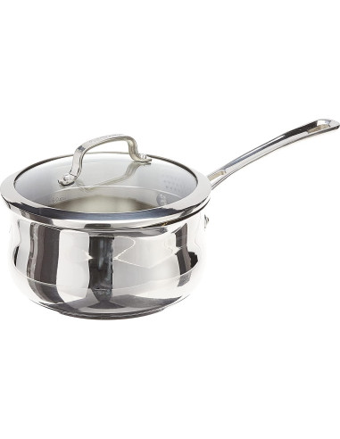 Conjunto de Cacerolas Cuisinart Contour Acero Inoxidable 1.89L y 0.95L
