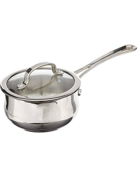 Conjunto de Cacerolas Cuisinart Contour Acero Inoxidable 1.89L y 0.95L