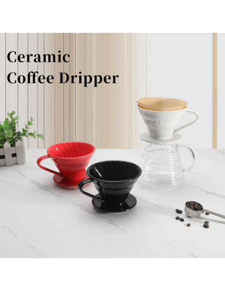 Vertedor de Café Cerámica Mongdio MD-TCLB Negro 320g