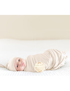 Manta de Recepción para Bebés MairMore Albaricoque 120x120 cm 2