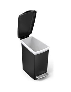 Basurero Compacto 10 Litros simplehuman Negro con Pedal 2