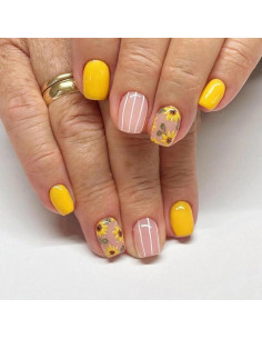 6 Paquetes Uñas Postizas Florales Cortas 144 Pcs GUFUGU 2